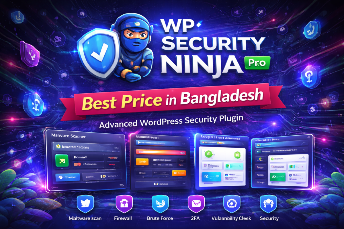 WP Security Ninja Pro price in Bangladesh | Advanced WordPress security plugin