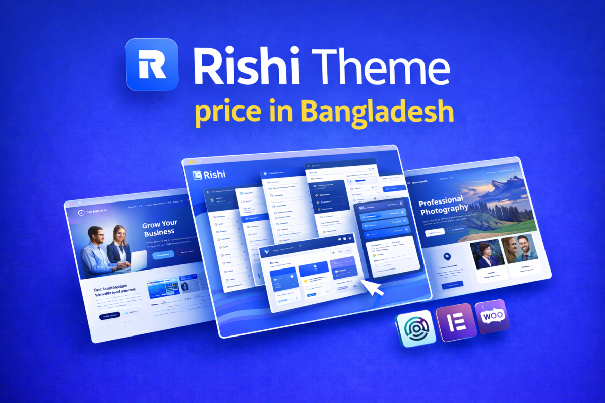 Rishi Theme price in Bangladesh fast and lightweight WordPress theme