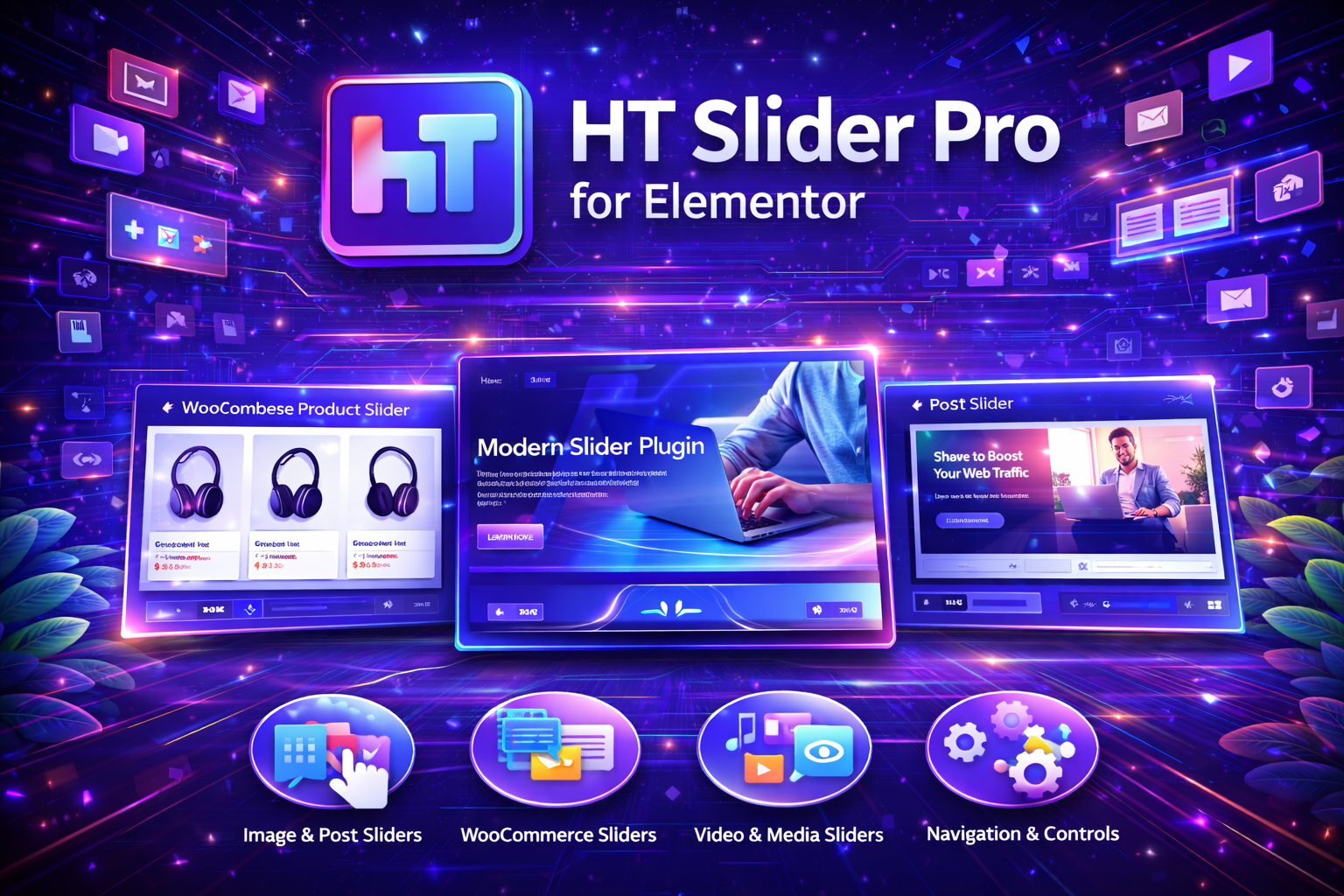 HT Slider Pro for Elementor Plugin - Slider Builder for WordPress HT Slider Pro for Elementor price in Bangladesh | Responsive slider and carousel plugin for WordPress