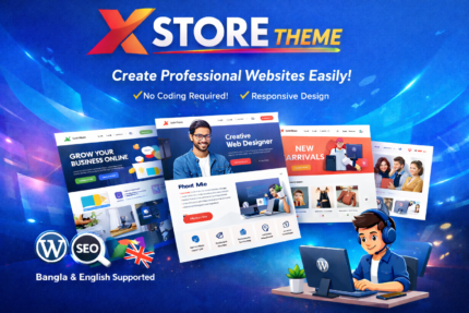 X Store Theme WordPress theme for beginners to create professional websites